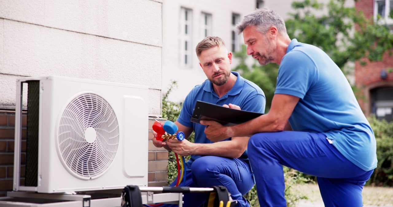 Working HVAC Tech Large